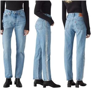Levi’s NWT Classic 501 Jeans with Metallic Silver Trim